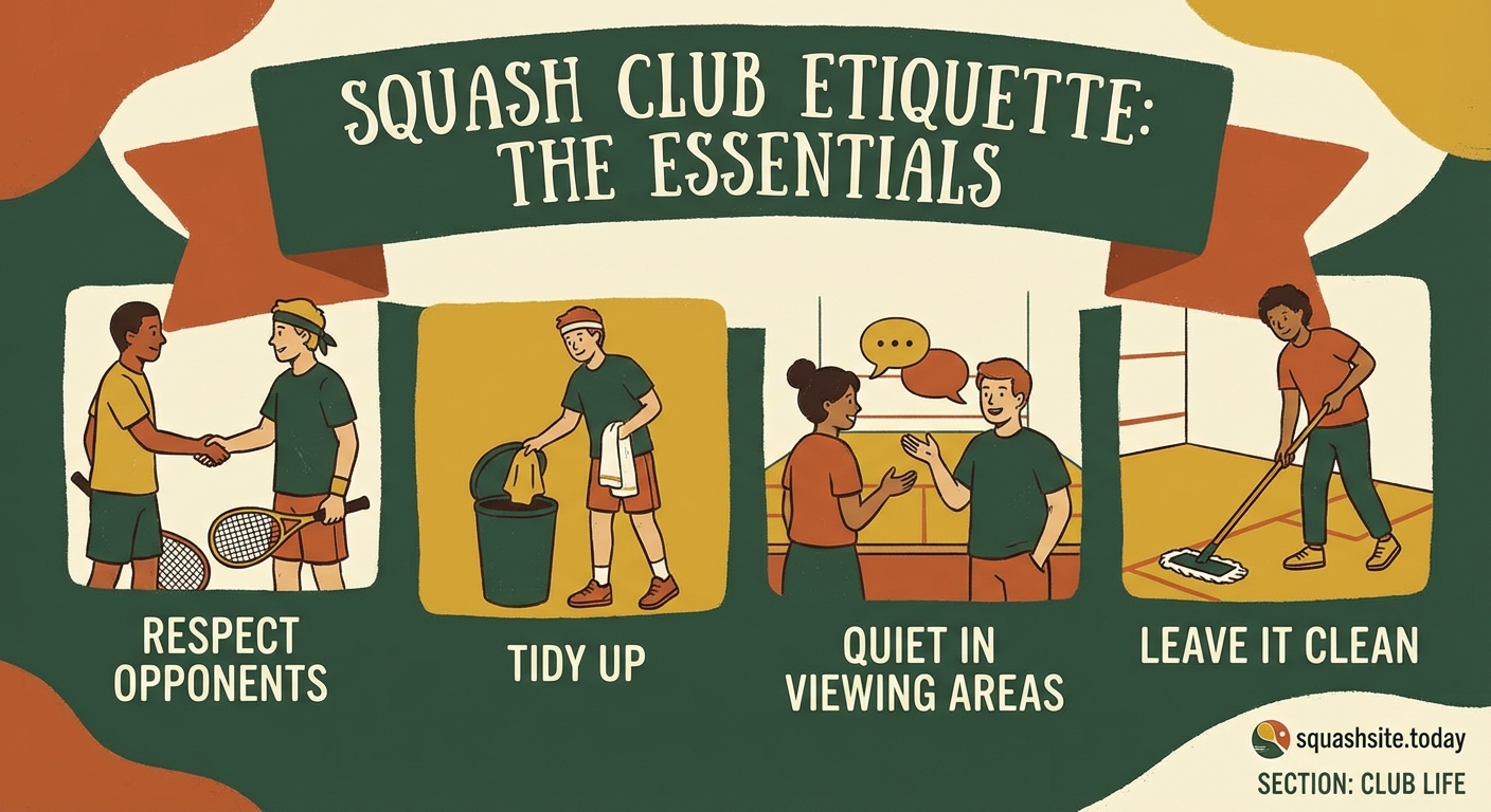 The Ultimate Guide to Squash Club Etiquette Every Member Should Know - Illustration 1