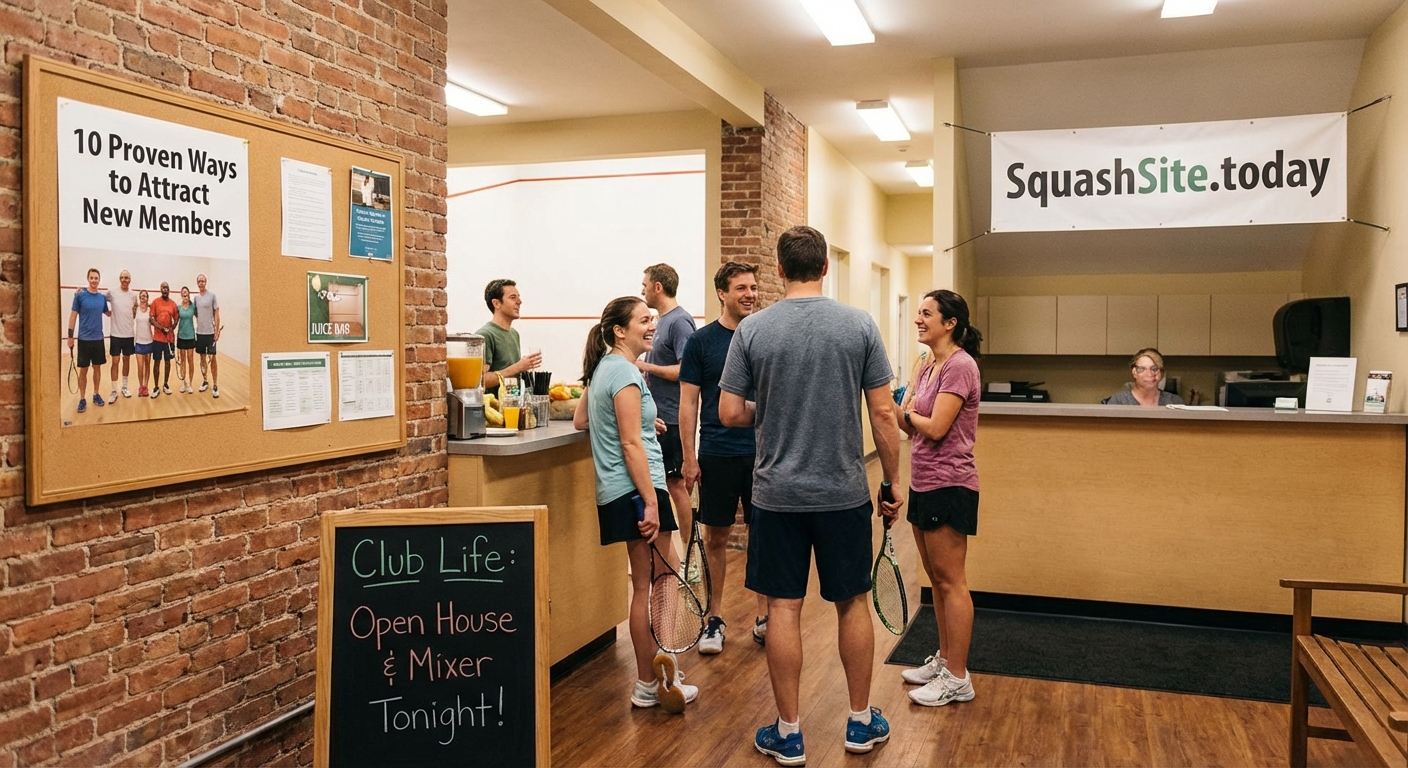 10 Proven Ways to Attract New Members to Your Squash Club - Illustration 1