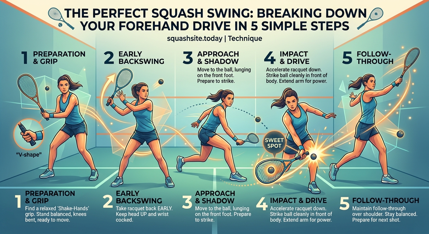The Perfect Squash Swing: Breaking Down Your Forehand Drive in 5 Simple Steps — 1